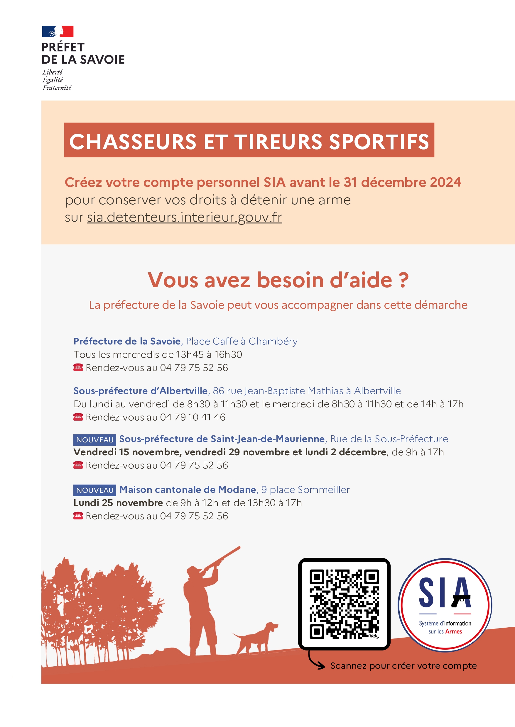 Affiche SIA Chasseurs et tireurs sportifs page 0001