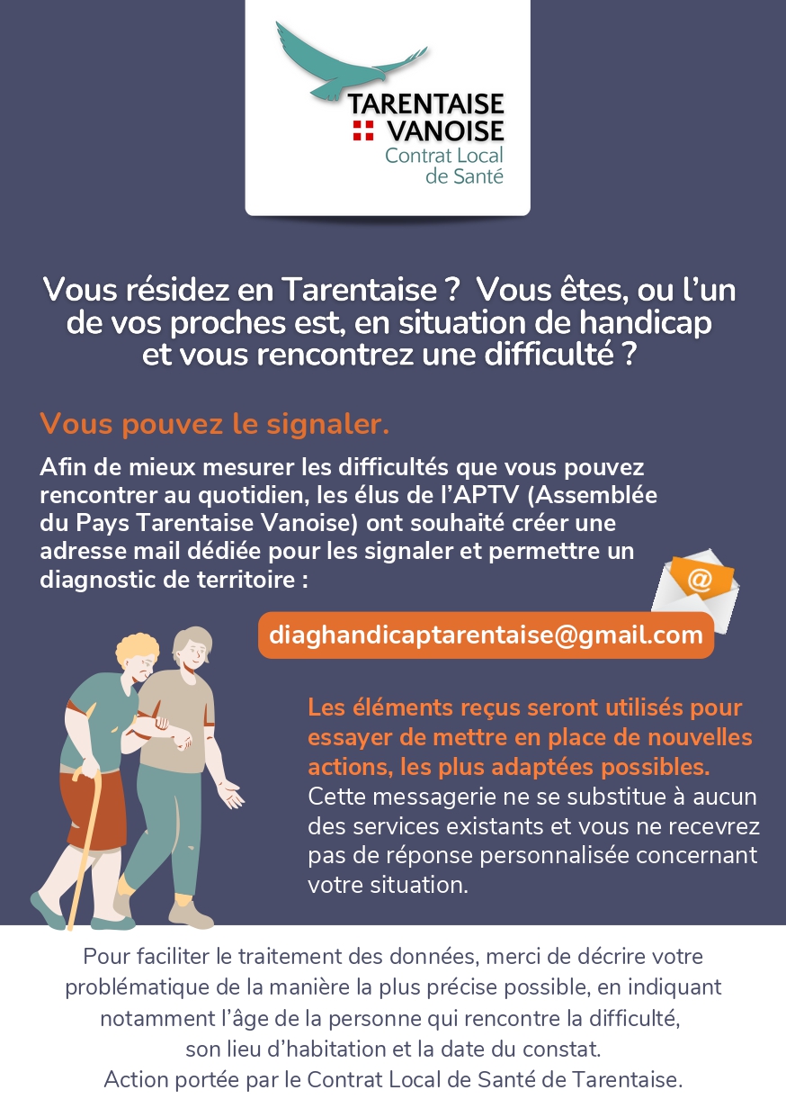 Contrat Local de Santé - Difficultés liées au Handicap